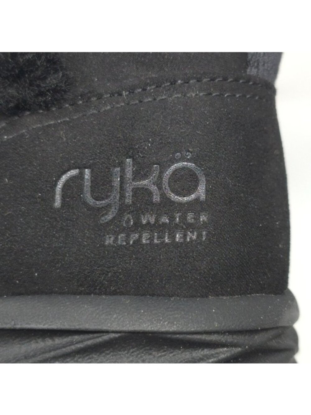Ryka Nimbus Black Water Repellent Faux Fur Booties Size 9.5M - Picture 9 of 14